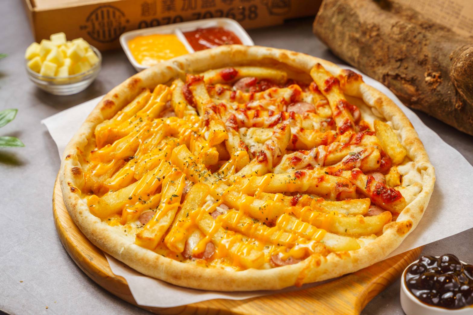 雙醬薯薯披薩329